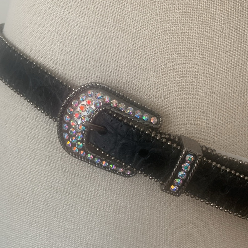 NWT Roper Leather Belt Sz L 34-36 with Bling! Price now FIRM - Picture 16 of 17